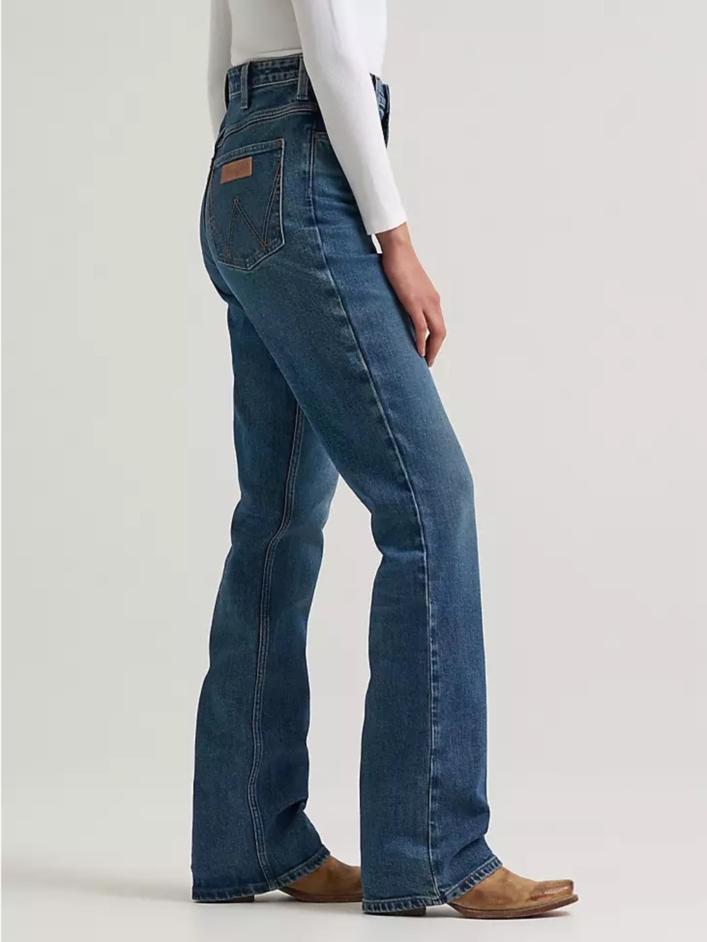 Wrangler’s High Rise Rodeo Bootcut Riding Jeans - Picture 3 of 6